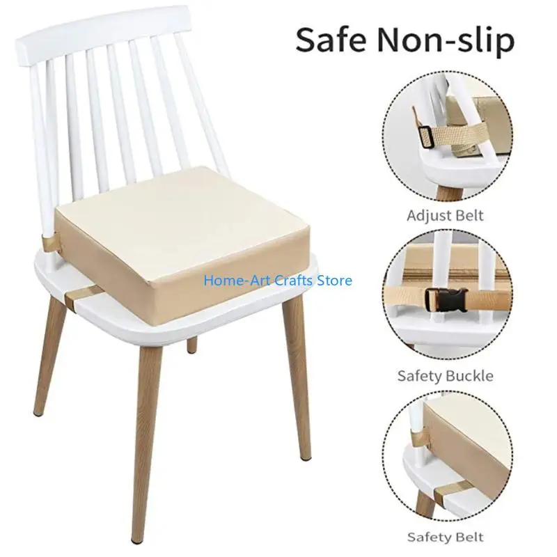 Y3NA Kids Chair Increasing Cushion Toddler Adjustable 2 Strap Dining for Seat