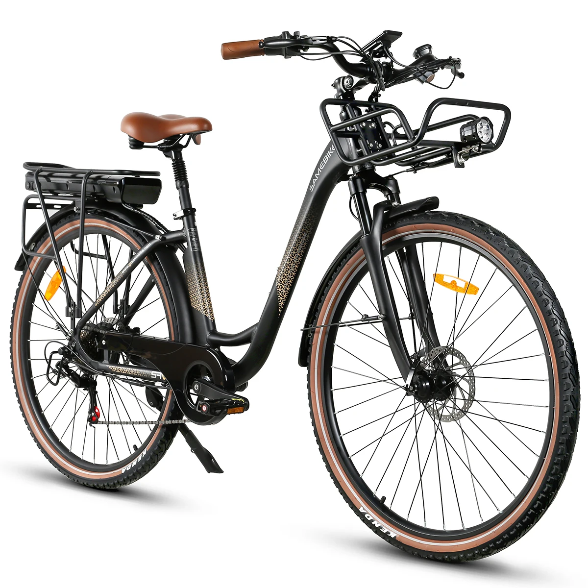 Samebike RS-A07 Elektrische Fiets voor Volwassenen, 28 inch City E-bike met 36V 13Ah Lithium Batterij 25km/u - afbeelding 2