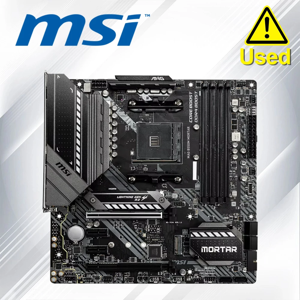 

Материнская плата MSI AM4 AMD Micro ATX MAG B550M MORTAR AM4 AMD B550 Micro ATX Материнская плата AMD