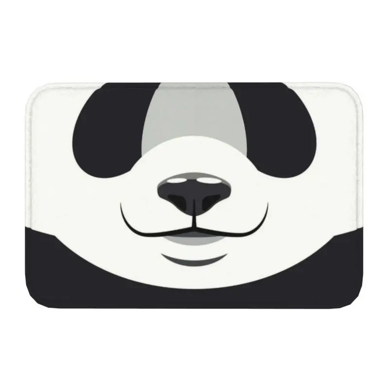 Panda Bear Front Door Mat Anti-Slip Indoor Waterproof Animal Lover Doormat Garden Garage Entrance Rug Carpet