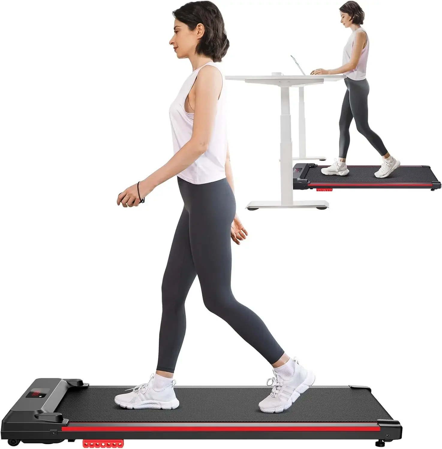 Walking Pad, Under Desk Treadmill, Portable Treadmills for Home/Office, Walking Pad Treadmill with Remote Control, LED Display