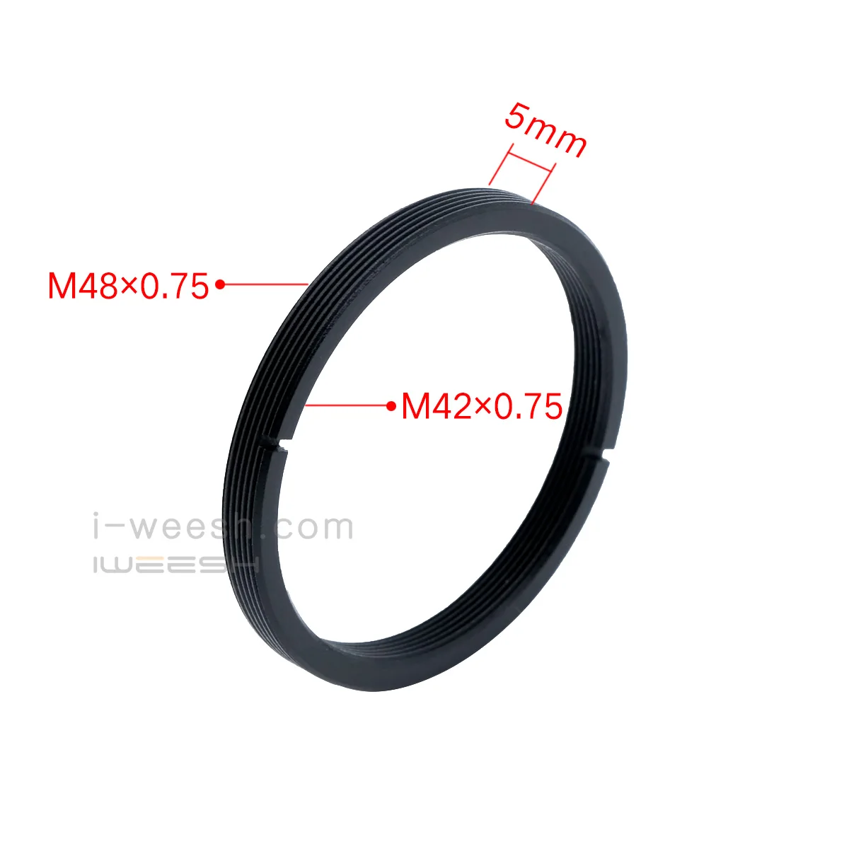 M48 to M42 Telescope Adapter Ring Aluminium Alloy Frame with 0.75 Thread for Astronomical Telescope