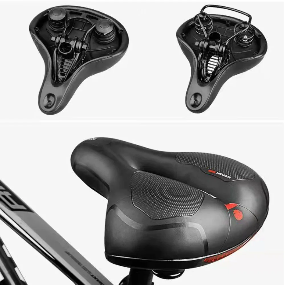 

Bicycle Saddle Men Women MTB Road Bike Saddle Shock Absorbing Comfortable Big Butt Bike Seat