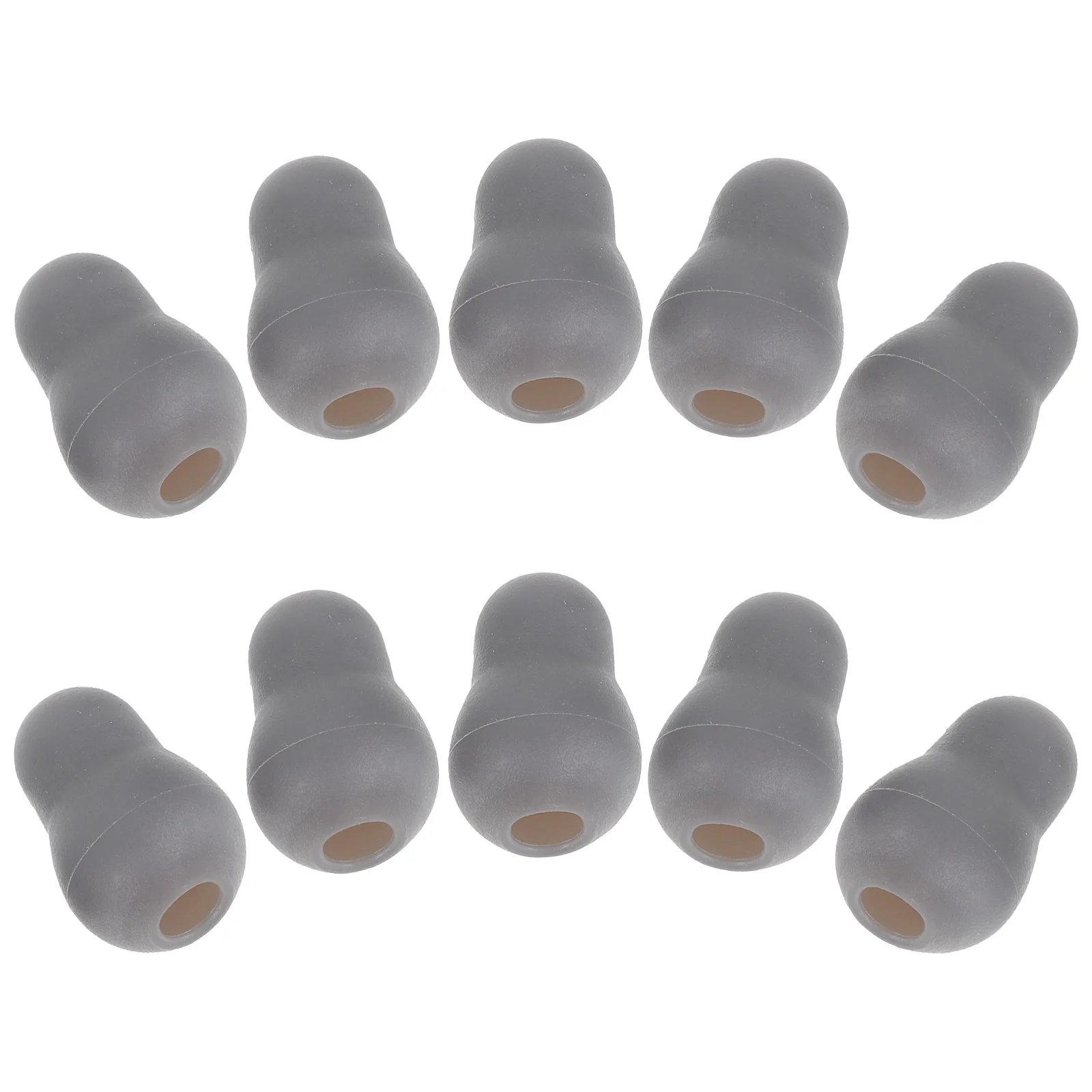 10 Pcs Stethoscope Earplugs Gourd Soft Accessories Beans 10pcs (grey) Earbuds Replace