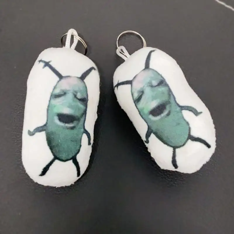 Colgante de peluche sonoro con voz de meme de Plankton el Maldito, llavero para bolso, amuleto divertido para bolso, modelo de muñeco, adorno, regalos y juguetes