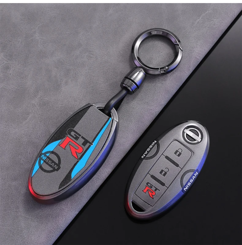 Car Key Case Cover Shell for Nissan Qashqai J10 J11 March Tiida NV200 Leaf Kicks Cube X-Trail T32 T31 Navara Terra view 6
