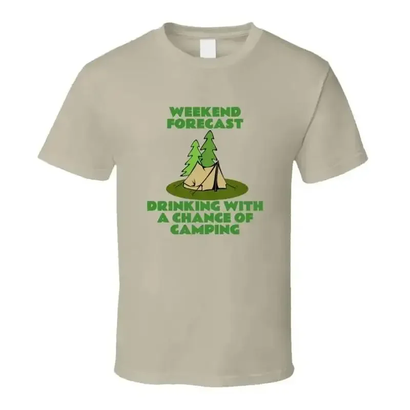 Drinking And Camping Funny Summer Cool T Shirt