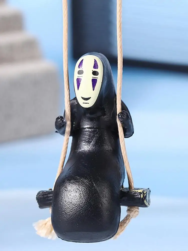 Ornements de voiture animés amusants, pendentif de voiture sans visage pour homme, rétroviseur de voiture, cadeau d'anniversaire pour ami, décoration de sac de maison