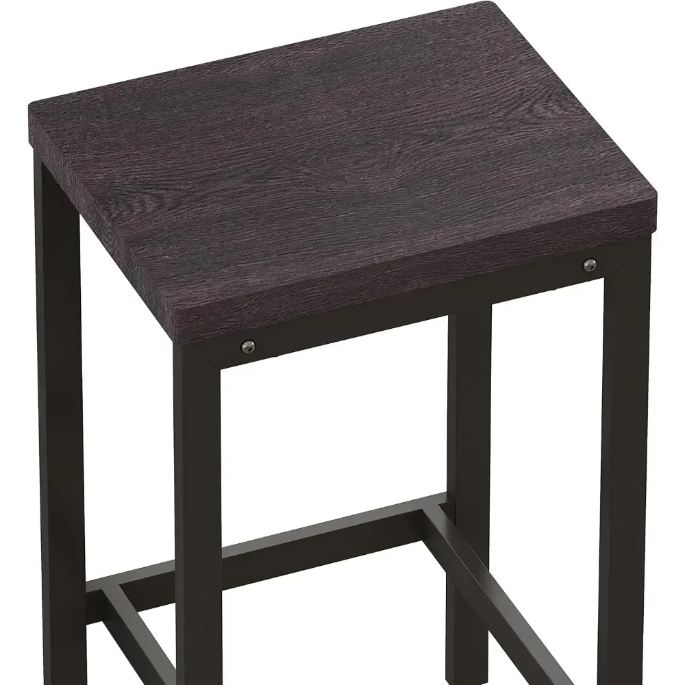 Conjunto de mesa de jantar de 4 peças, economia de espaço para casa, mesa de bar longa de 60 "com 3 bancos, conjunto de móveis modernos para sala de jantar