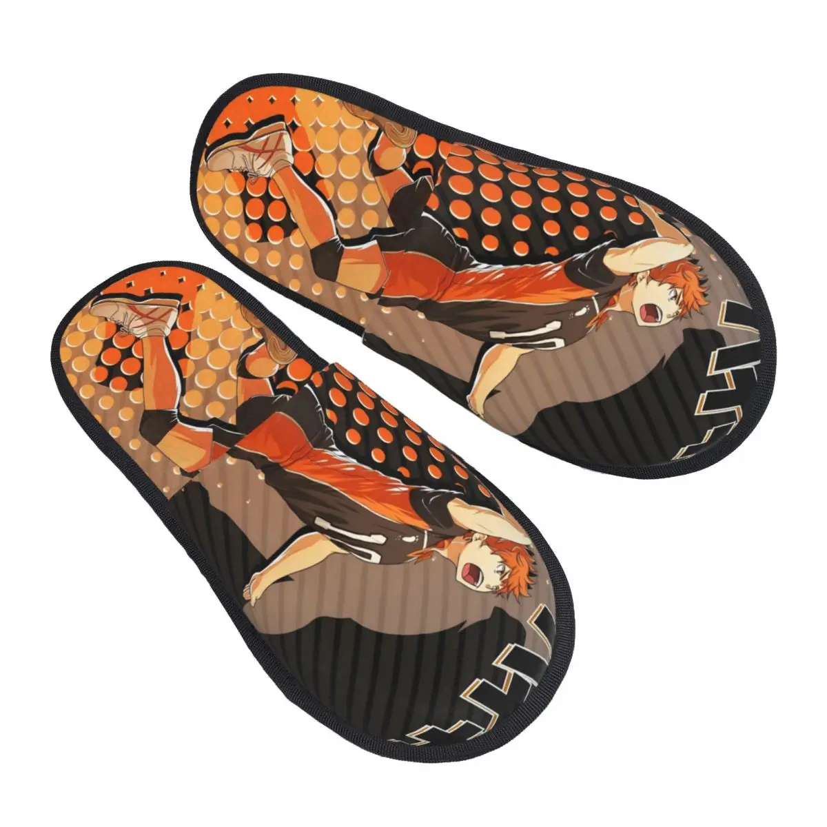 Zapatillas de espuma viscoelástica lindas de Manga H-Haikyuues personalizadas para mujer, cómodas y cálidas zapatillas de casa juguetonas