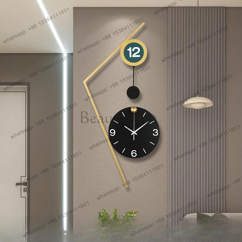 Mechanic Round Wall Clock Minimalist Silent Fashion Unusual Automatic Wall Clock European Unique Art Metal Horloge Home Decor
