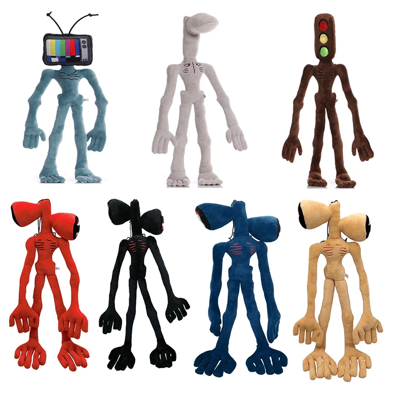 Anime Siren Head Plush Doll Toys Scary Black White Red Sirenhead