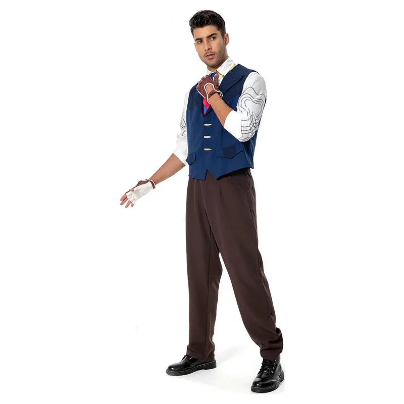 الكبار الخيال غرفة VALORANT تأثيري حلي الرجال قميص سترة السراويل ربطة العنق ملابس هالوين كرنفال حفلة البدلة