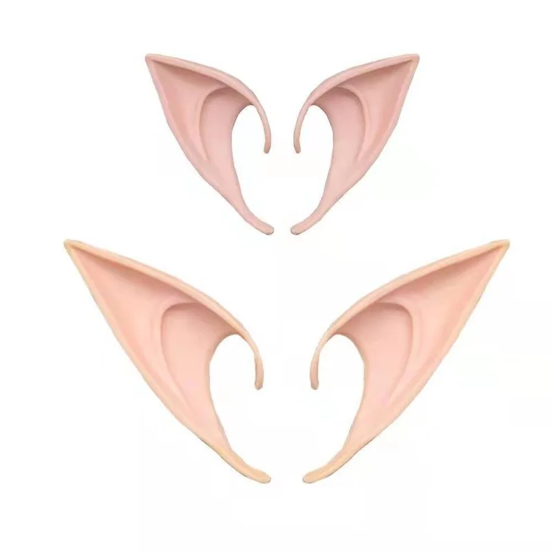 آذان الملاك قزم آذان اللاتكس الطرف الديكور الجنية تأثيري حلي اكسسوارات هالوين عيد الميلاد موضوع الدعائم الطرف للطفل الكبار