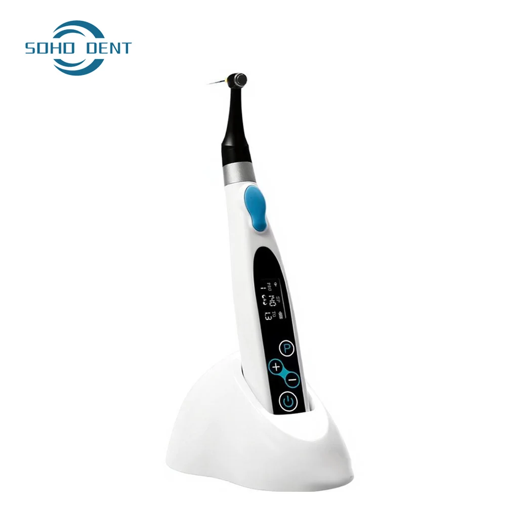 

Dental Wireless Root Canal Motor Machine with 16:1 Contra Angle Root Canal Therapy 9 Preset Memory Procedure Dentist Machine