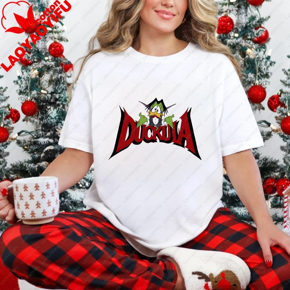 Interesting: Count Duckula Unique Classic Cotton Shirt Trendy Short-Sleeved Men's and Women's Universal Pattern T-Shirt