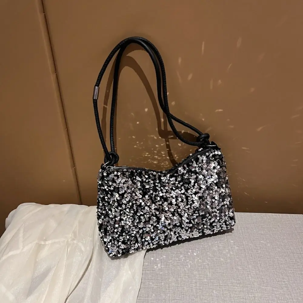 Fashion Solid Color Sequins Crossbody Bags Korean Style Phone Bag Sequins Shoulder Bags Handbag INS Evening Clutch Bag Girl