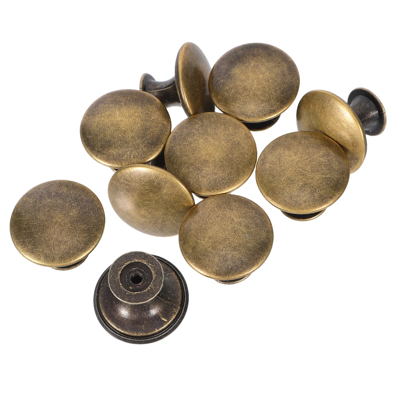 10pcs Pull Handles For Kitchen Cabinets 6 Stylish Colors Round Flat Head Easy Install Hollow Lightweight For Wardrobes Furniture