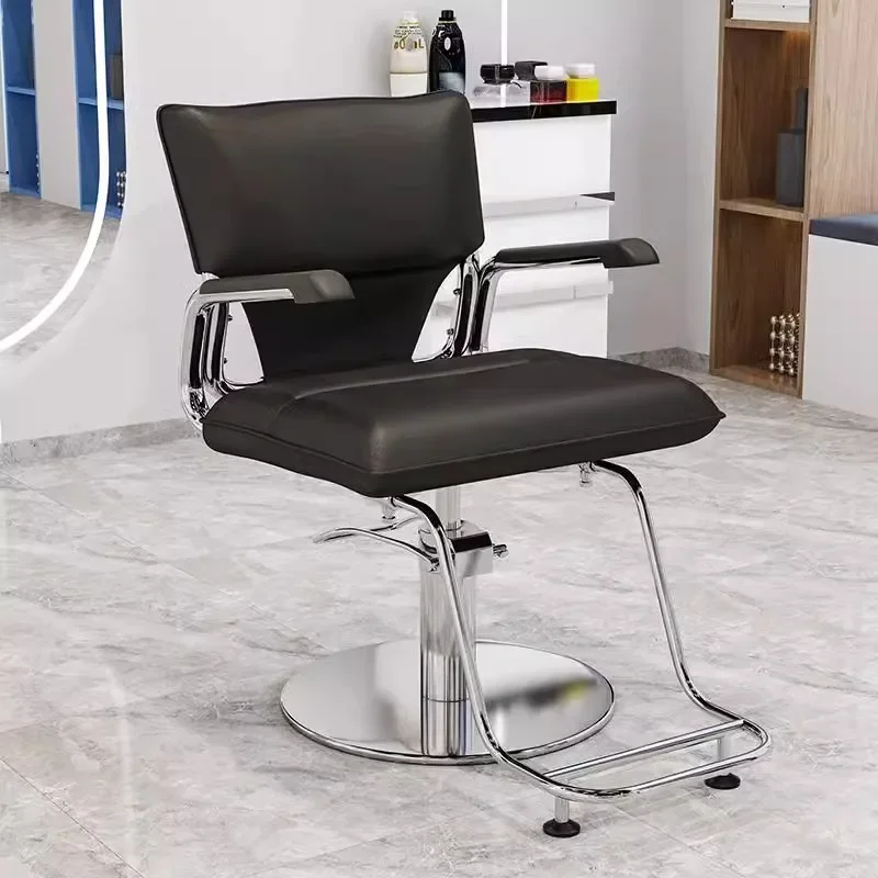 Hydraulic Chairs for Beauty Salon Chair with Wheels Simple Barber Free Shipping Hairdressing Wheel Professional Barber Chairs