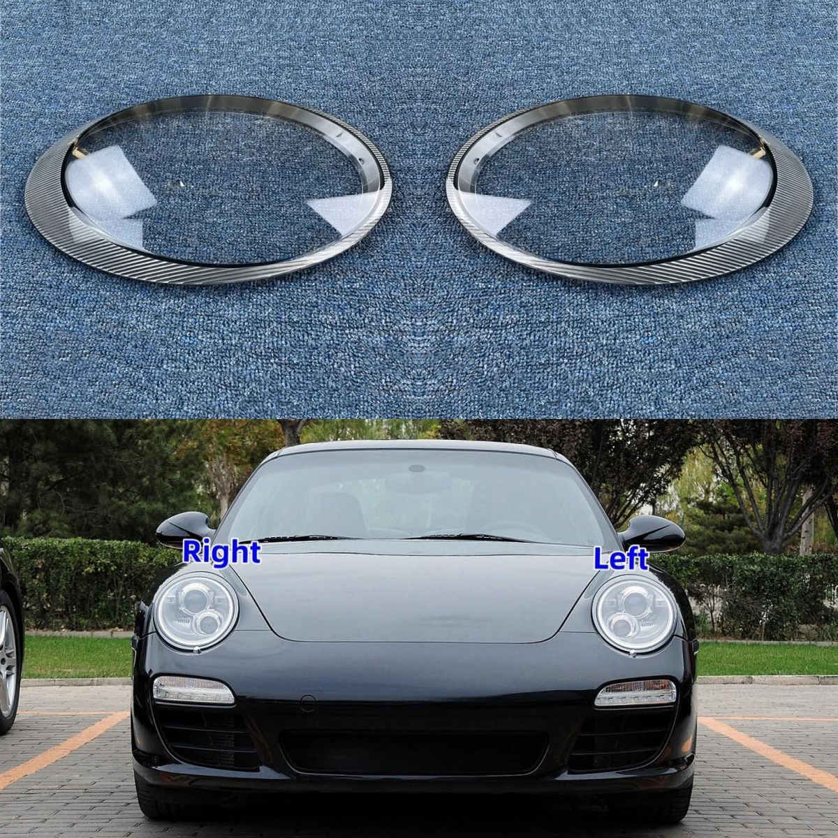 

For Porsche 911 991 997 2005 2006 2007 2008 2009 2010 2011 Automobiles Parts Accessories Car Lights Shell Headlights Glass