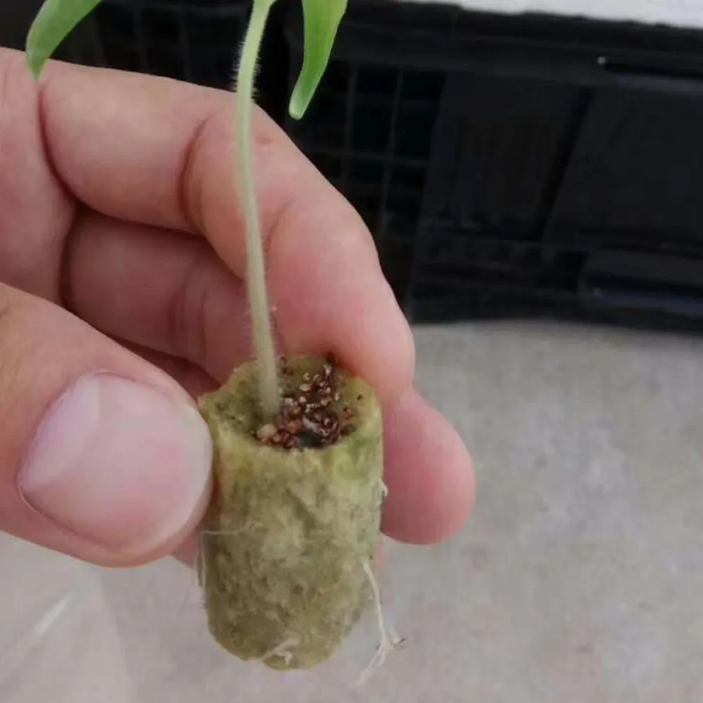 40Pcs Wool Starter Plugs Grow Wool Hydroponic Planting Blocks Soilless Culture Transplanting Plugs Gardening Supplies