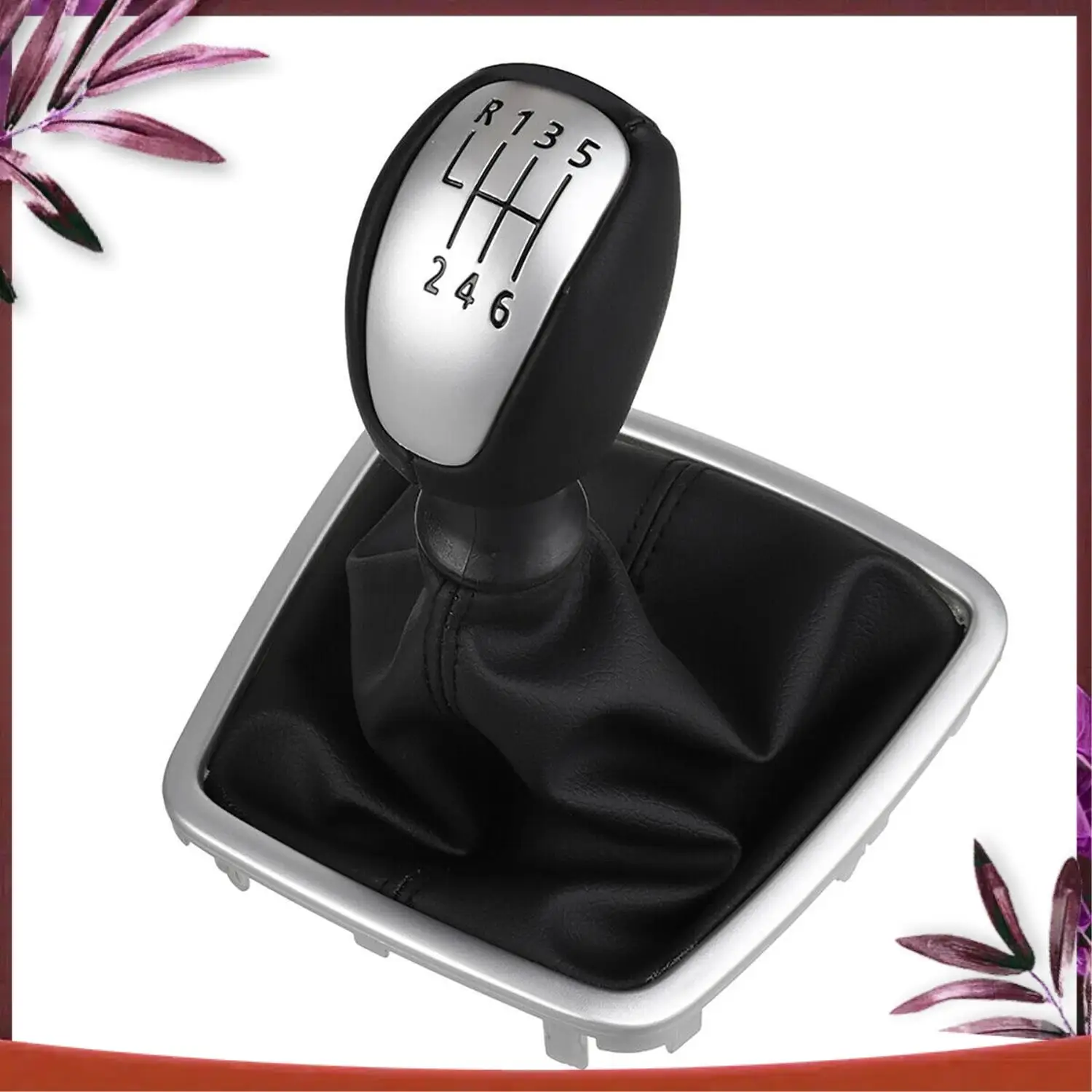 

Durable 6 Speed Car Gear Shift Knob Gaiter Boot Cover Lever Shifter Handle Stick Boot Gaitor For Renault Laguna Mk3 2007-2014