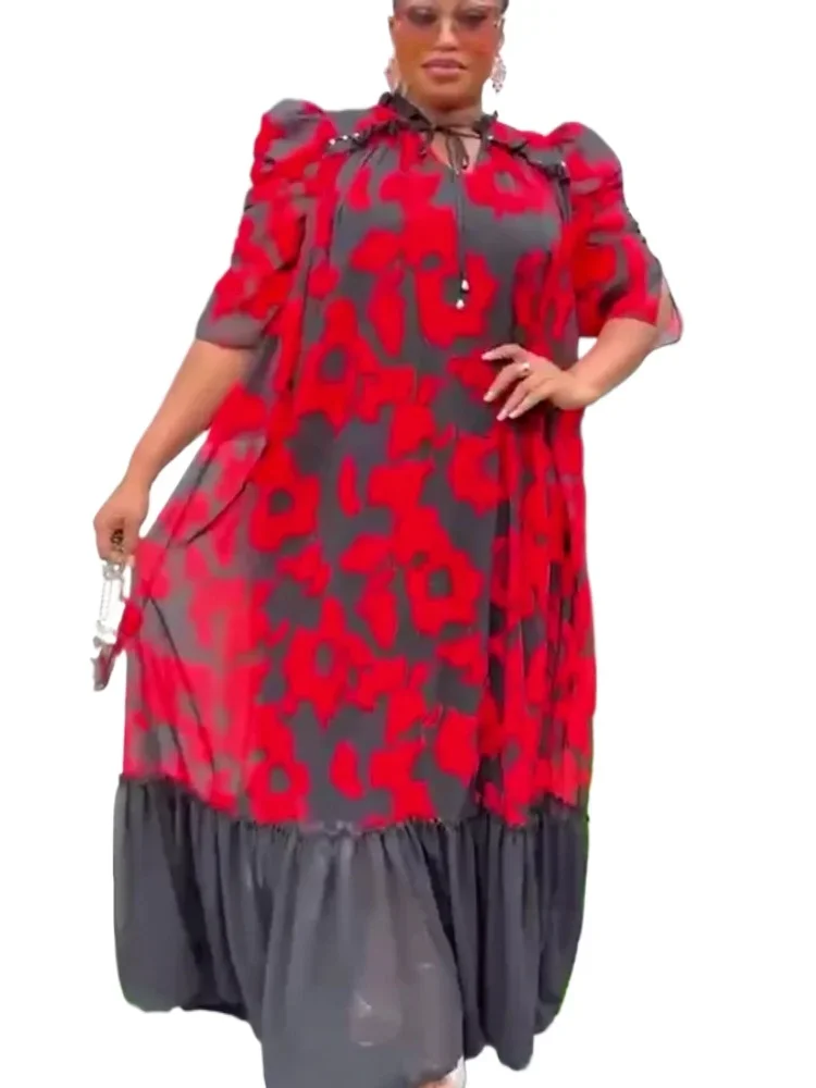 فساتين سهرة فاخرة للحفلات قفطان ثوب أنيق للنساء فستان زفاف مسلم رداء طويل 2025 ملابس شيفون أفريقية صيفية