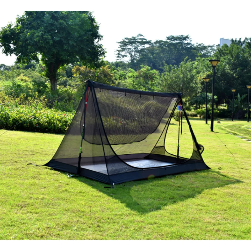 Bushcraft Inner Tent 2 Person Ultralight Rodless 40D Silnylon Tarp Lightweight Camping Shelter Waterproof