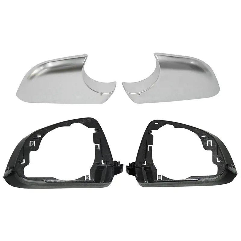 

Unique 2PCS Car Side Wing Rearview Mirror Cover Lower Chrome Frame Black Replacement Parts For Tesla Model 3 2017-2022