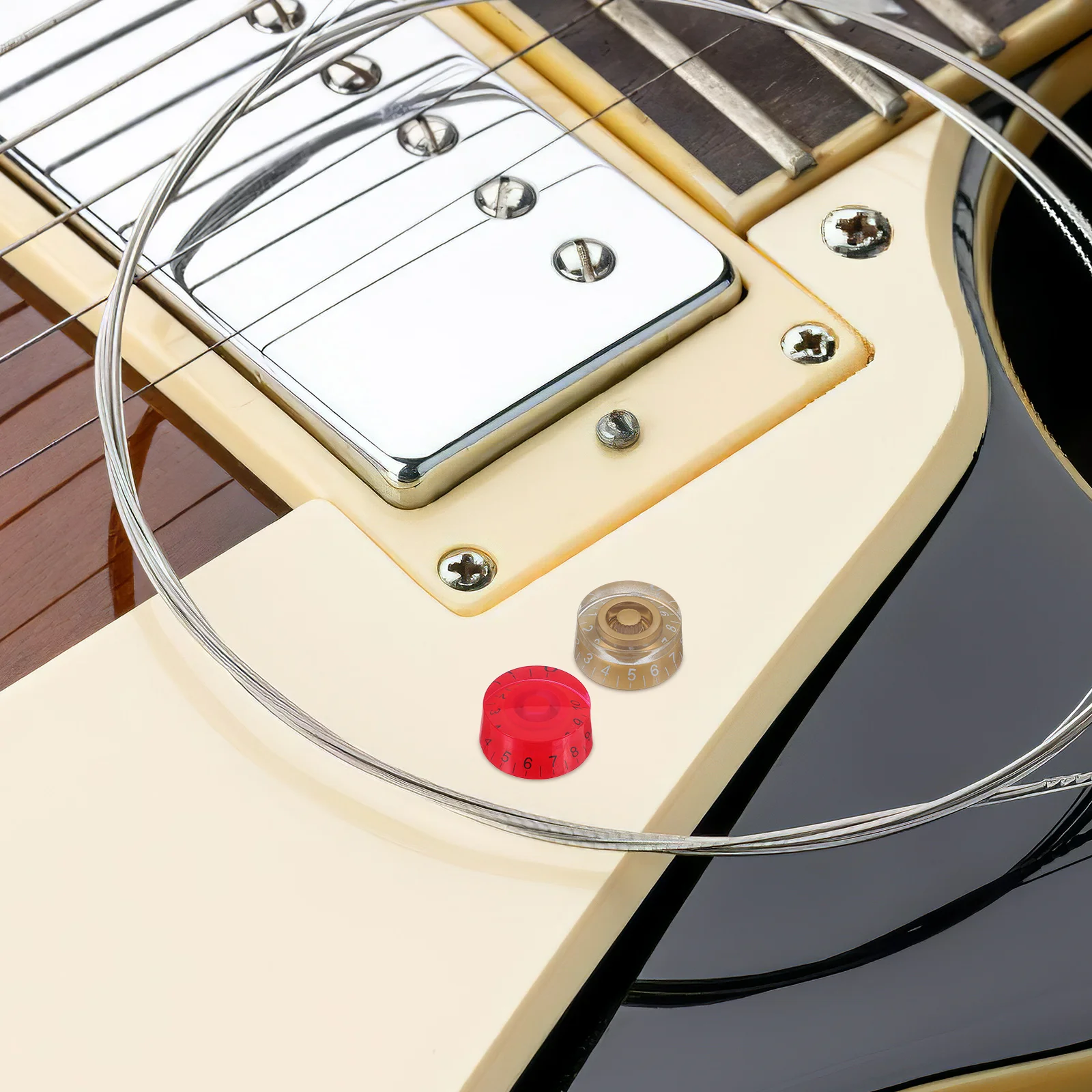 

20 Pcs Electric Guitar Accessories Tone Replacement Knob Amplifier Volume Plastic Parts Rotary Knobs