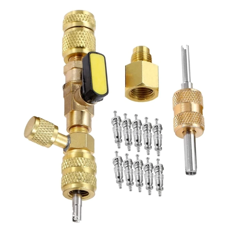 R410A R404A R407C R134A HVAC Valves Installer Set for Cooling System Repair