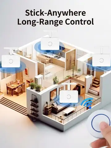 Wireless Remote Control Switch Automatic Button Pusher Lazy ON/OFF Controller for Lights And Tools No Wiring Needed