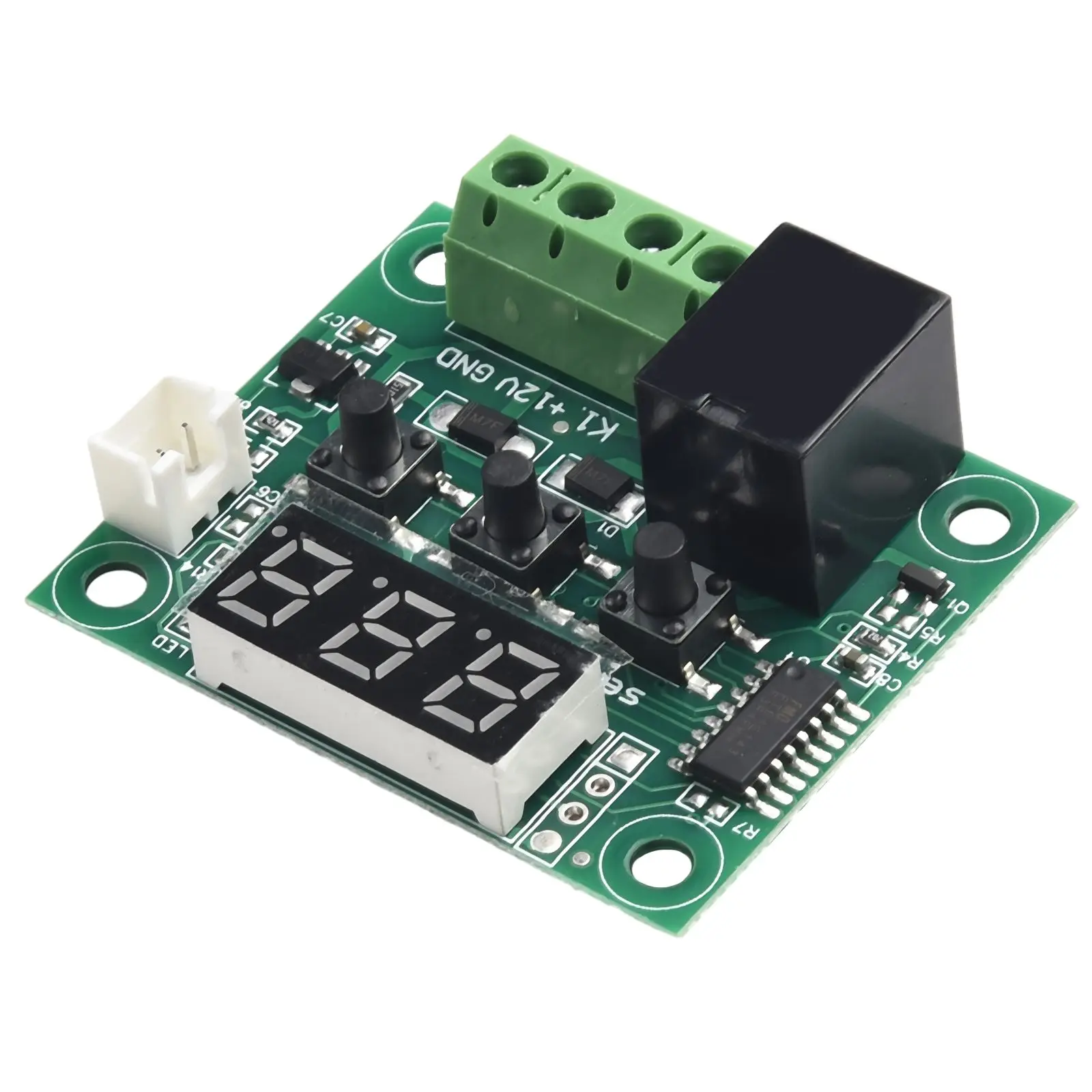 Digital Thermostat Sensor with Temperature Control Switch Module for W1209 12V DC Voltage 20A Relay Output and ON/OFF Mode