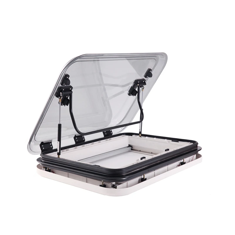 

Motorhome Caravan RV LED Skylight Roof Window 800*500 With Anti Insect Net And Sunshade