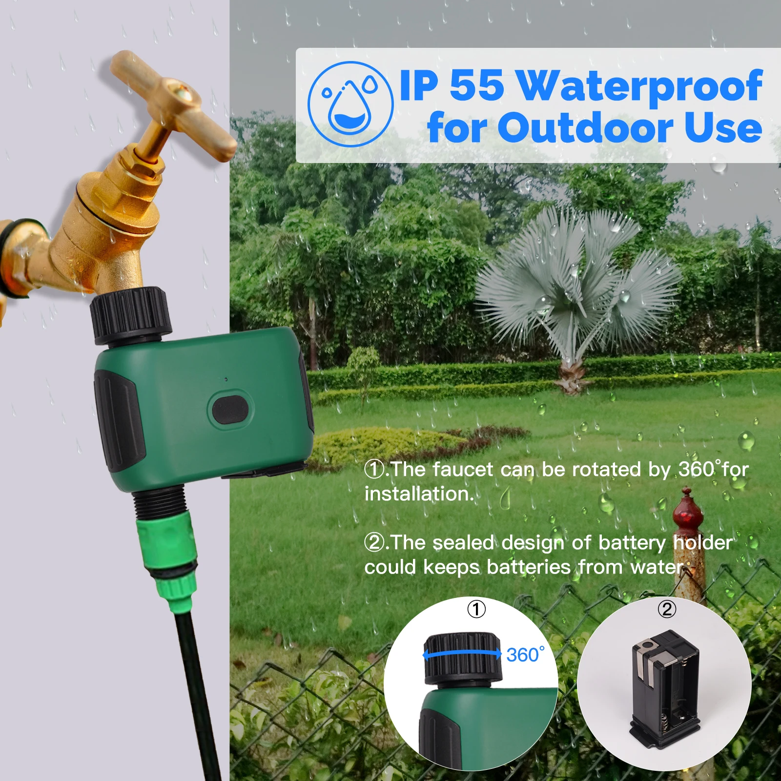 MOES Tuya Smart WiFi 1 منفذ نظام الري مؤقت المياه أتمتة التحكم في التطبيق يعمل مع Alexa Google Home Assistant #4