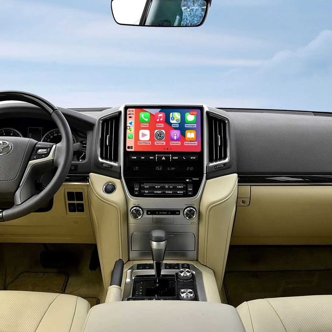 Reproductor Multimedia para Auto con CarPlay para Toyota Land Cruiser J200 LC200 200 JBL GXR VXR 2008-2021 LG NAVI GPS Navegación 360 BirdView