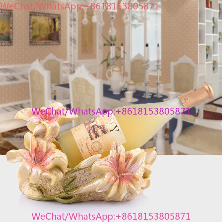 Light luxury housewarming new home wine rack ornament modern high-end wine cabinet decoration European style