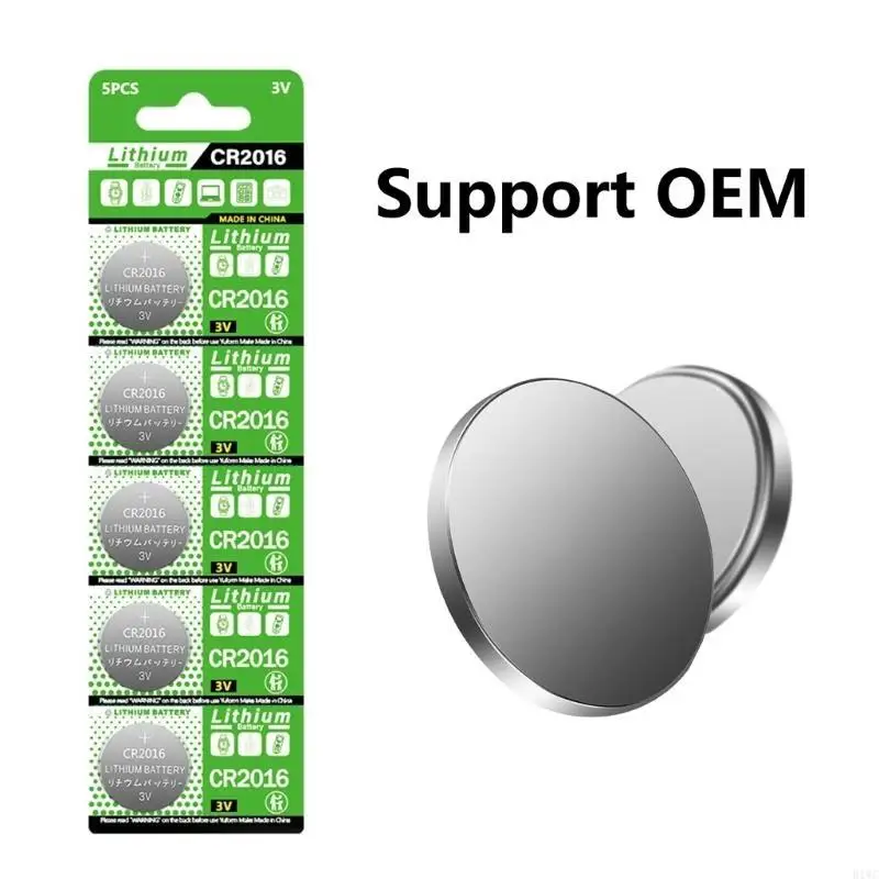Set of 10pcs CR2016 Coin Cell Battery for Pedometers And LED Lights 3V Power 