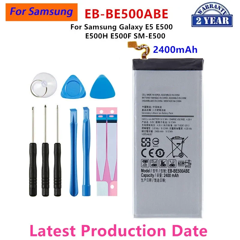 

Brand New EB-BE500ABE Replacement 2400mAh Battery For Samsung Galaxy E5 E500 E500H E500F SM-E500 Phone Batteries