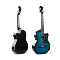 Wooden Classical Guitar with Basswood Material, Bright Style, Can Install Any EQ, 39 inches