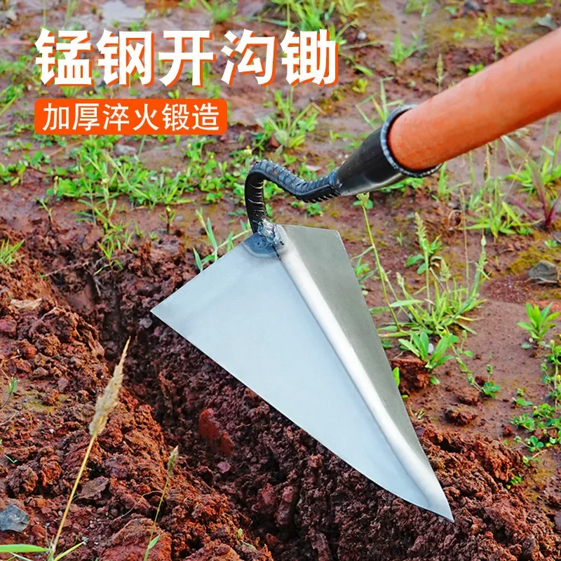 

Thickened Furrow Hoe Triangle Hoe Furrow Multi-Functional Agricultural Ridge Planting Vegetable Fertilization Loose Soil Plough