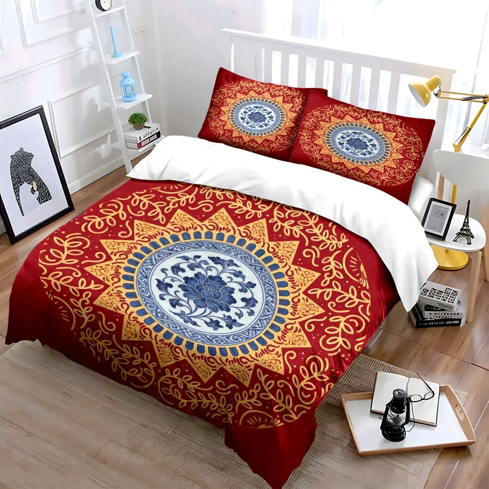 Ceramic Plate Set for Decoration Soft Comfortable Duvet Cover Bedding Set Included 1*Duvet Cover & 2*Pillowcases, gift