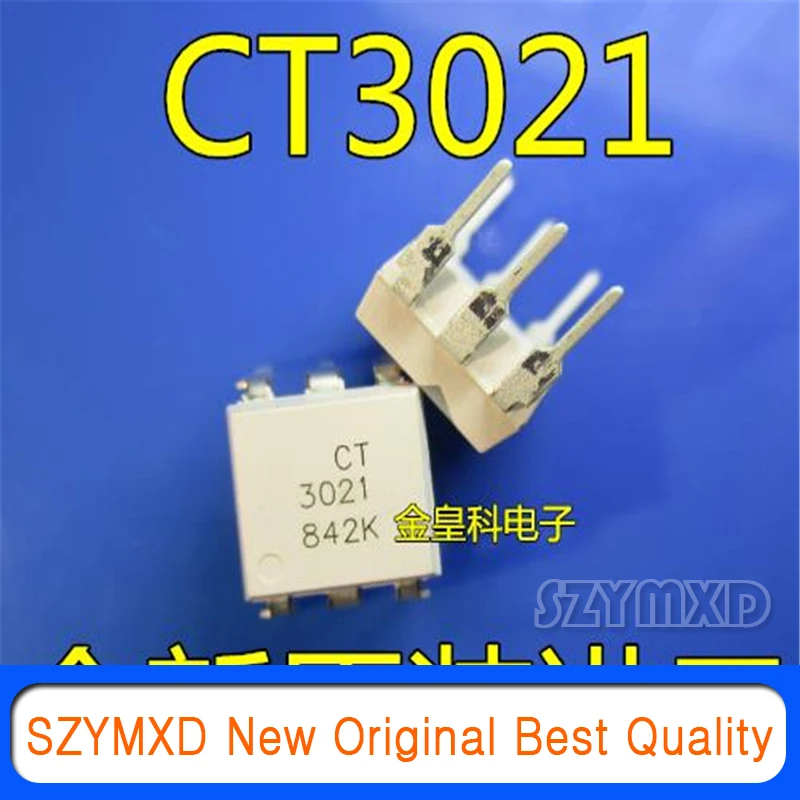 10Pcs/Lot New Original CT agent original CT3021 DIP6 SOP6 photocoupler compatible with EL3021 MOC3021 In Stock