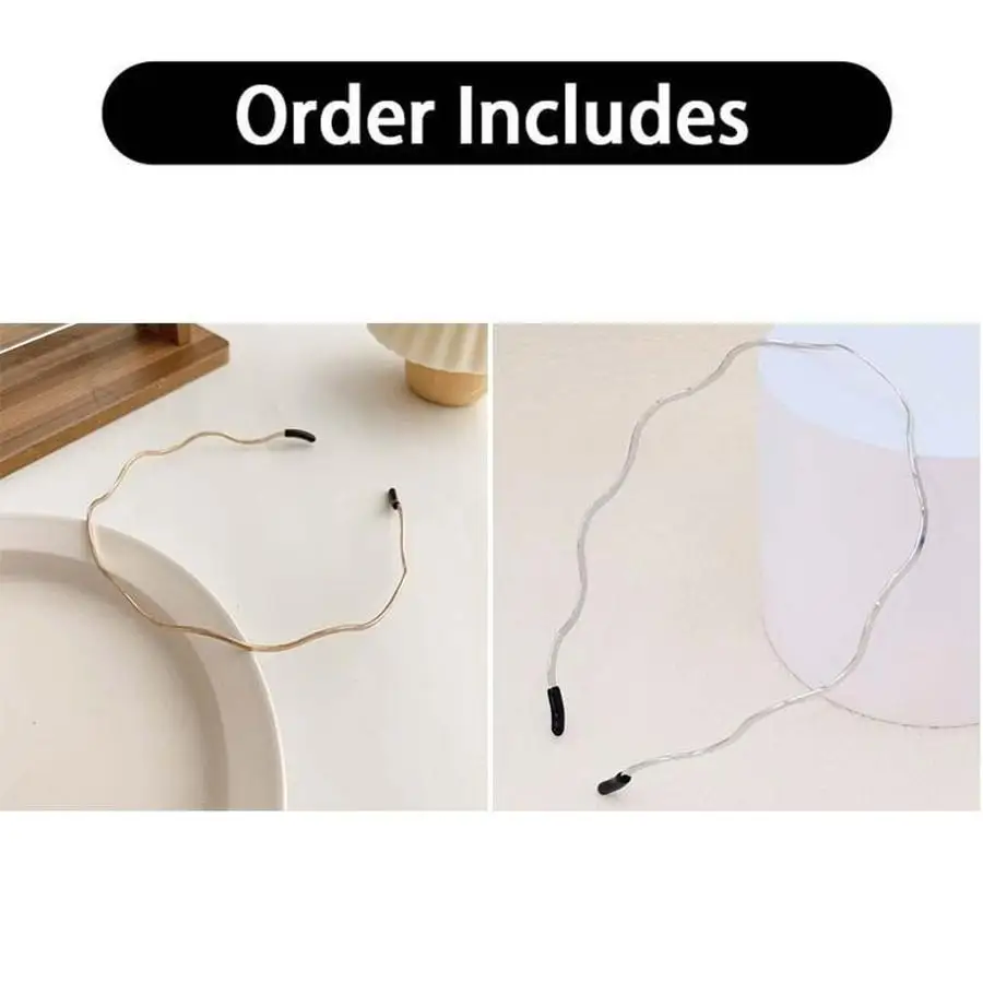 1/5/10/20/50/100pcs Minimalist Elegant Wave Hairbands | Non-Slip Face Washing Headbands, Versatile for Daily Outings & Fashion S
