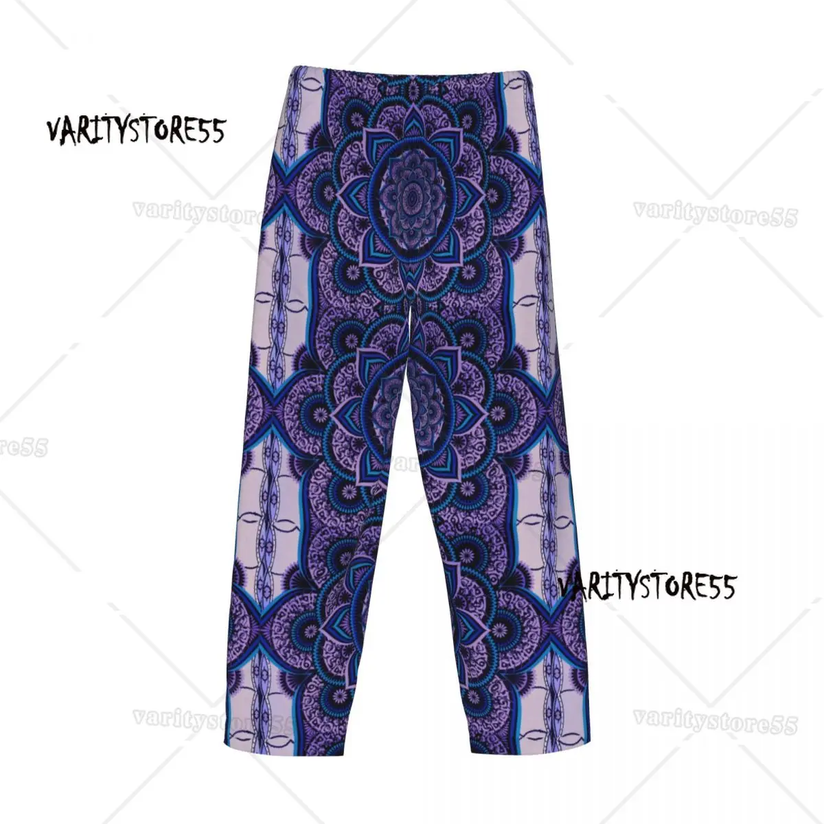 سروال بيجامة ماندالا مطبوع حسب الطلب للرجال ملابس نوم بوهو مع جيوب