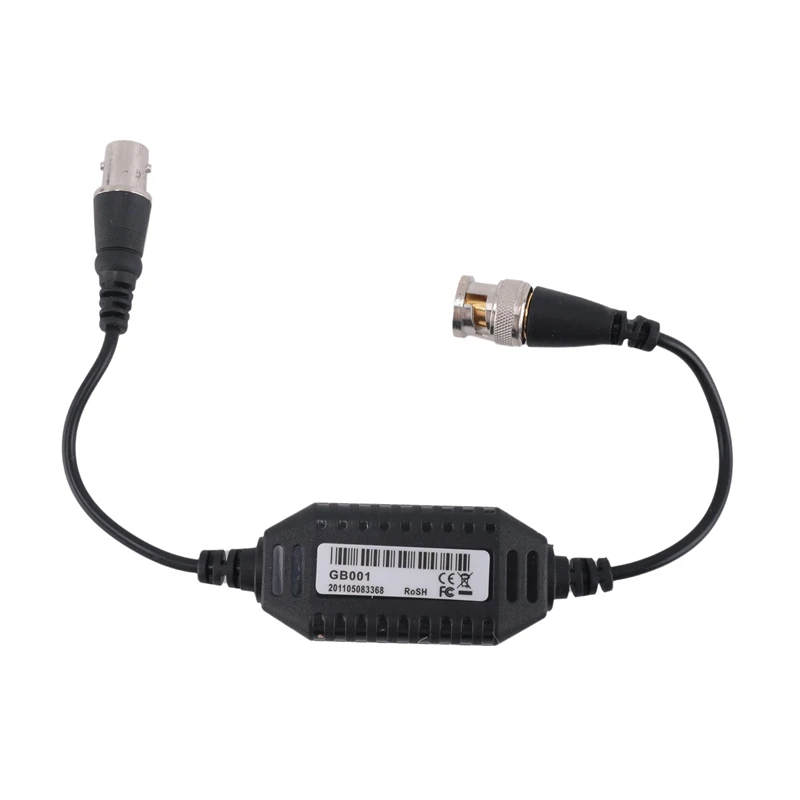 Coaxial Video Ground Loop Isolator Balun Male to Female for CCTV Camera 1Pack