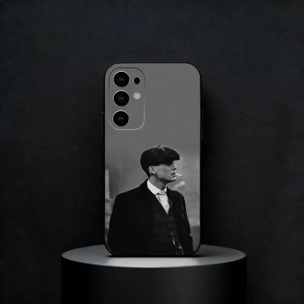 TV P-Peaky Blinders tommy shelby Phone Case For Samsung S25,S24,S23,S22,S21,S20,Ultra,Plus,FE Black Soft Cover
