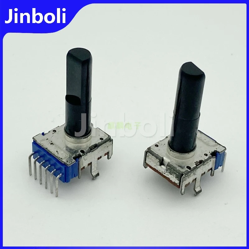 1PCS RK12L1230C2F Doppel 6Pins Potentiometer E100K 20-punkt Stepper Welle Länge 23MM