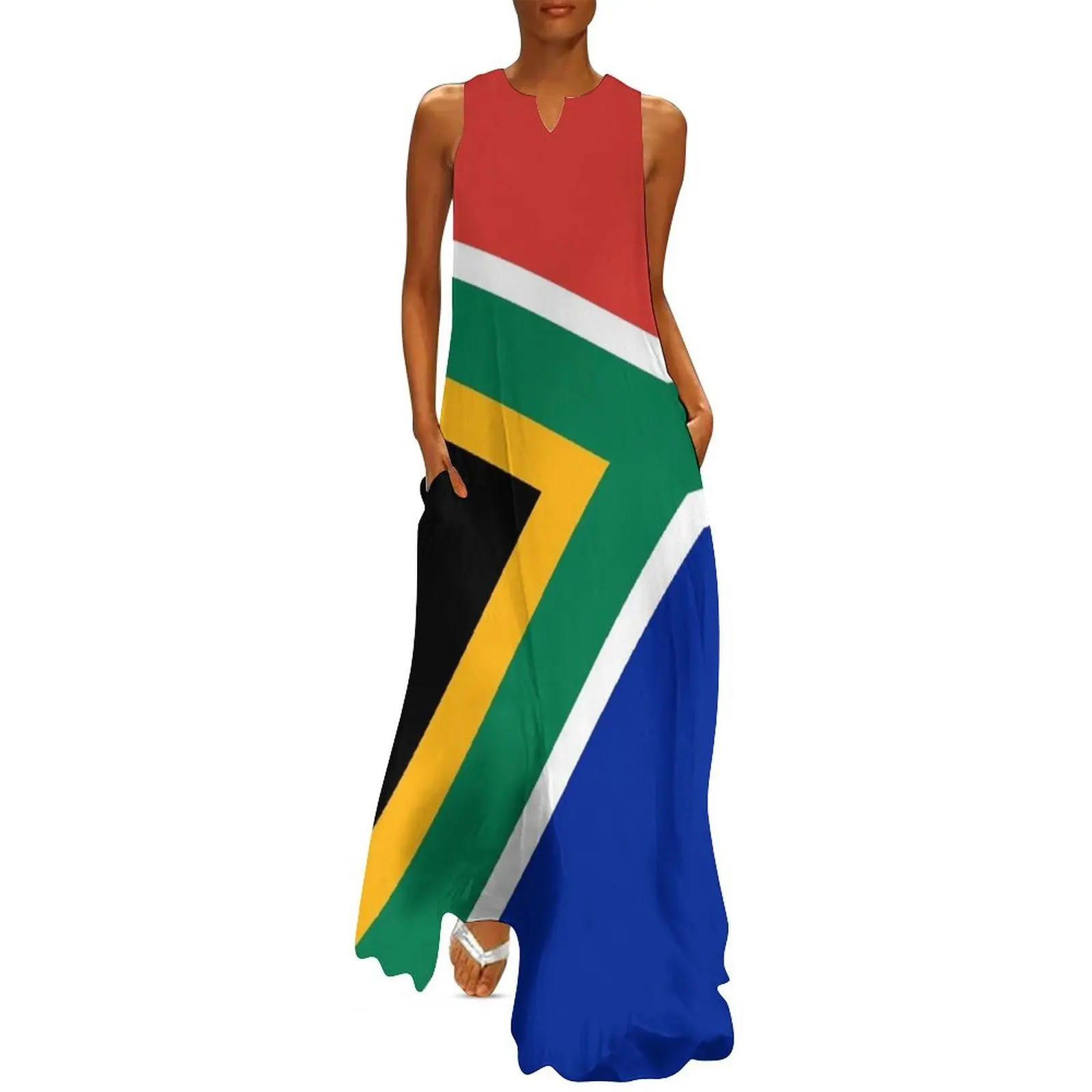 South African flag of South Africa Long Dress elegant chic wedding evening dresses dresses women summer 2024