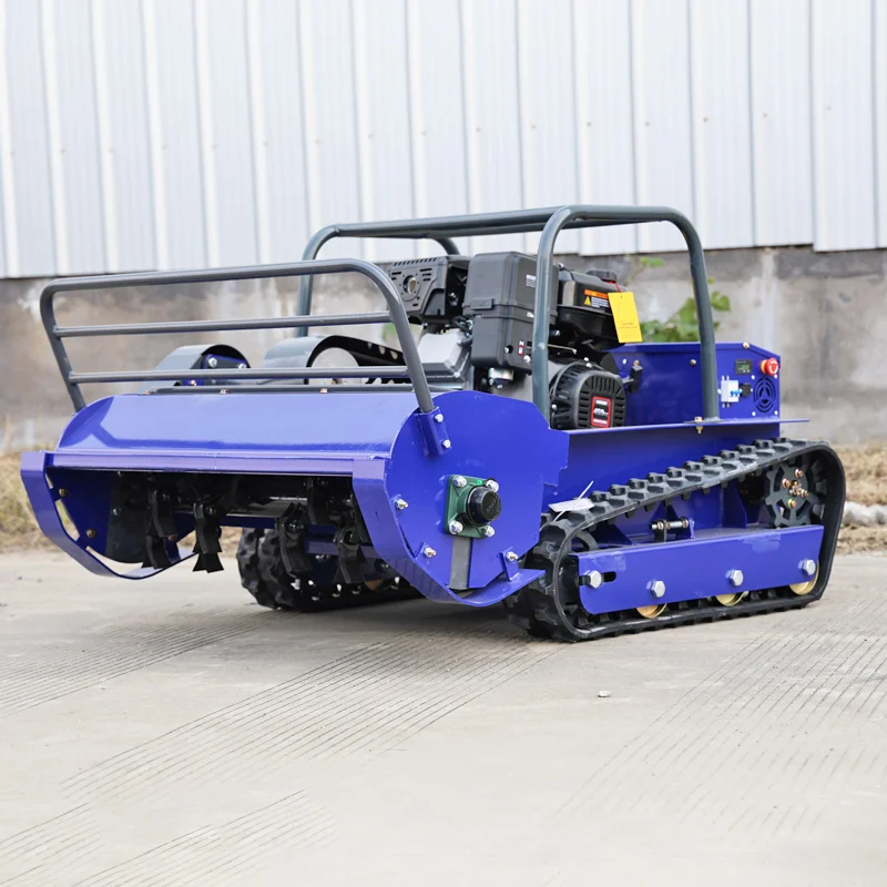 Customized High Quality All Terrain Mower Can Cut Small Shrub Forests Remote Control Flail Lawn Mower